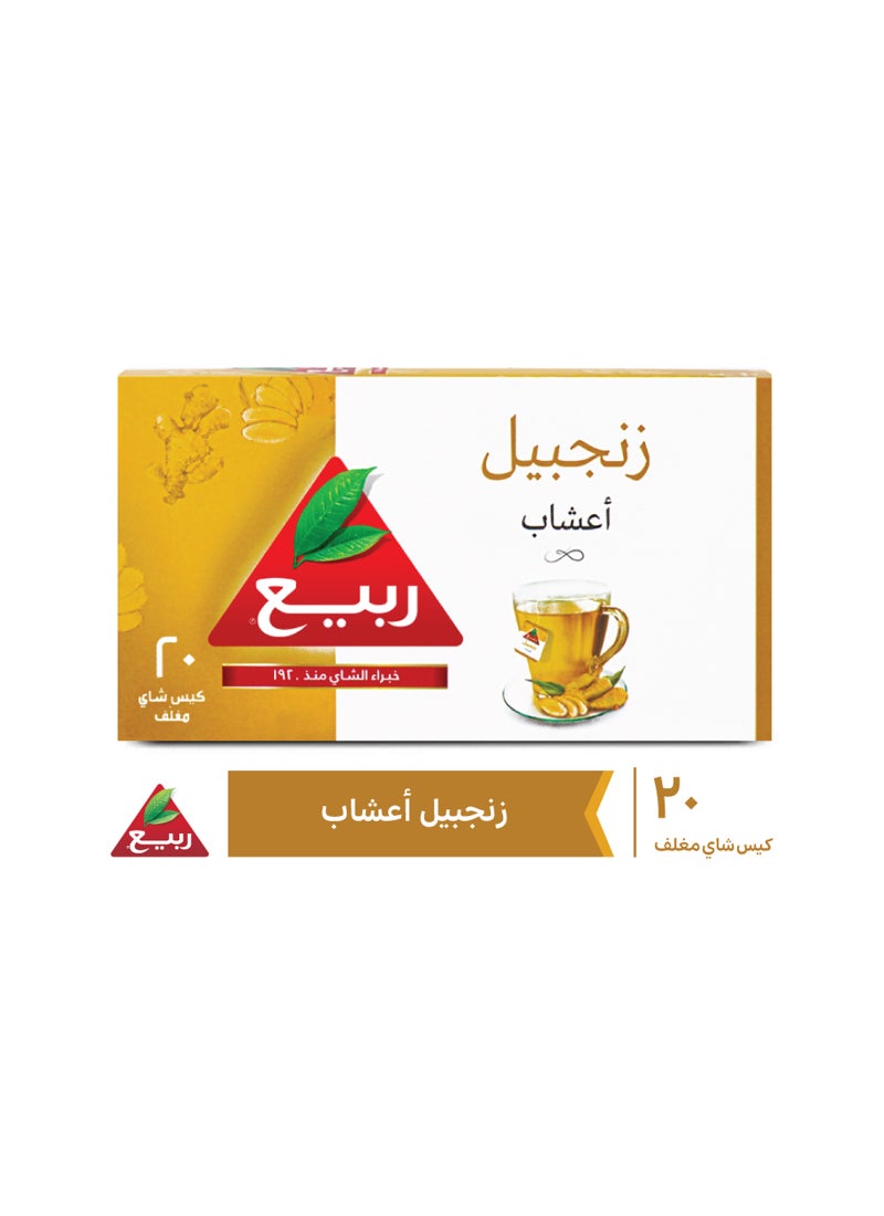 Rabea tea Ginger Tea 20 Teabags (24g) - Image 4